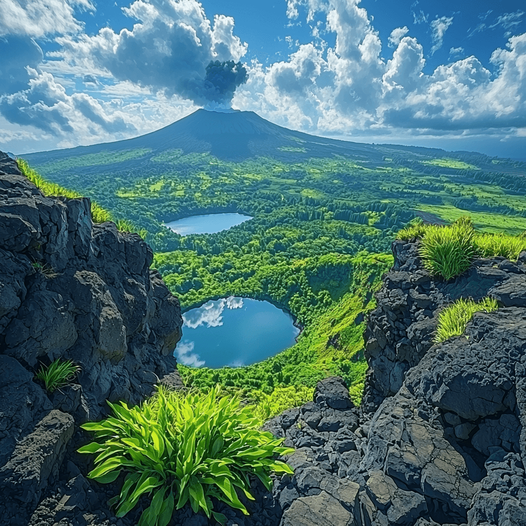 Mount Rinjani - Indonesia Paint By Number