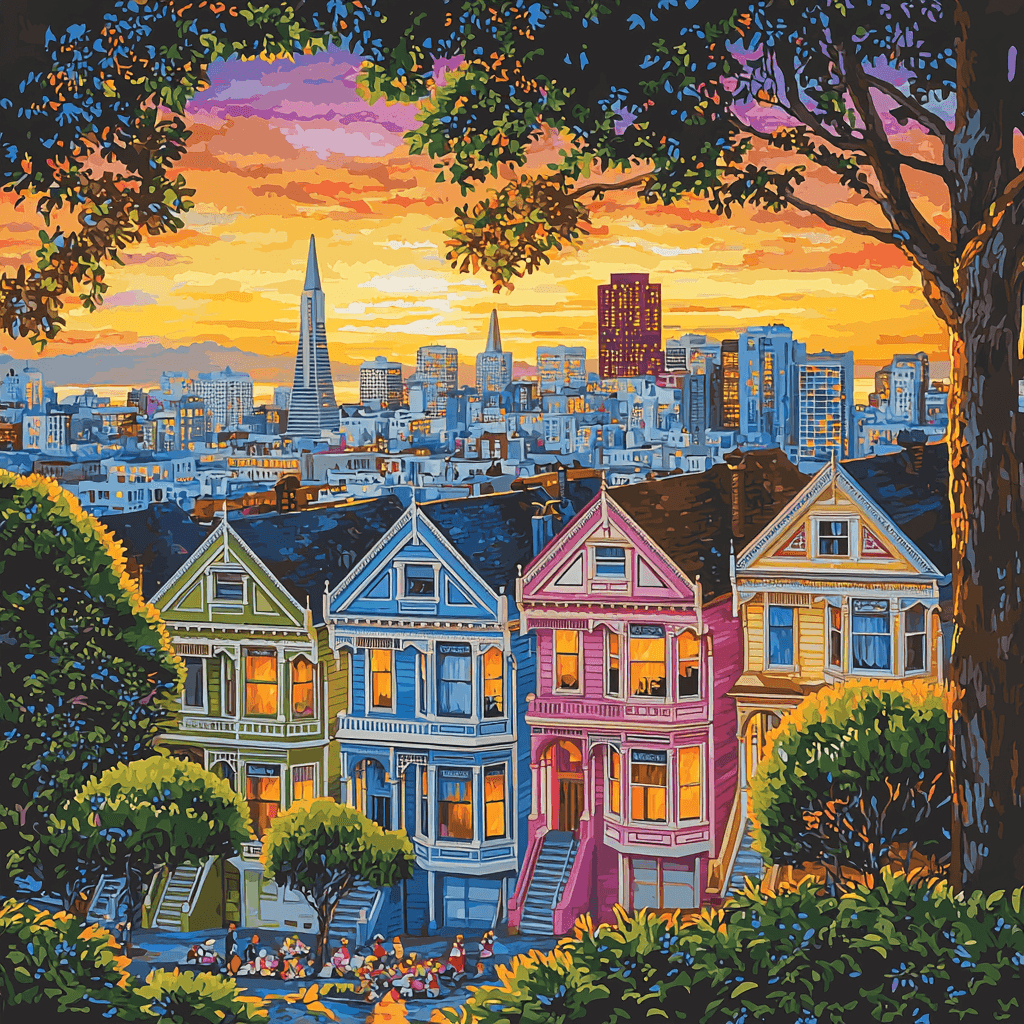 The Painted Ladies Numbered Painting Kits