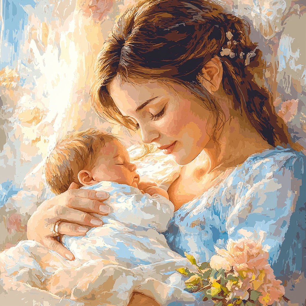 In The Arms Of Love Painting Number Kit