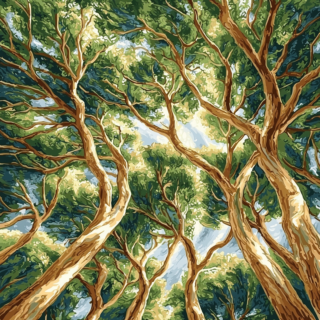 Michelangelo Inspired Forest's Grace Painting Number Kit