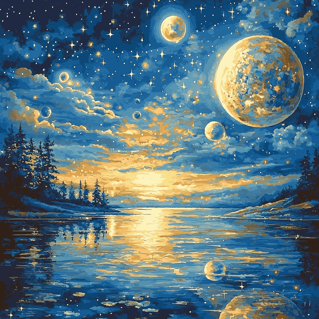 Claude Monet Inspired Solar Harmony Paint By Number