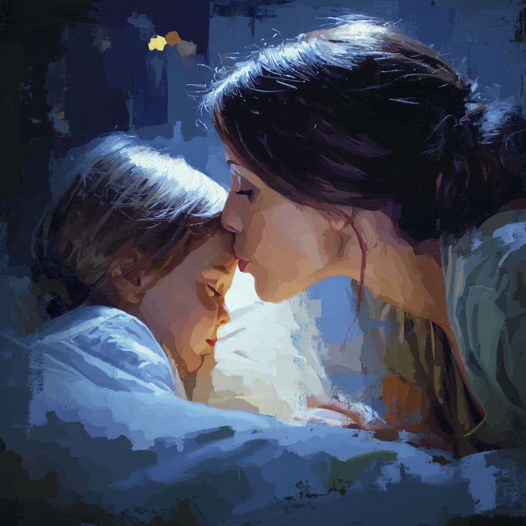 A Soft Kiss Goodnight Paint By Color