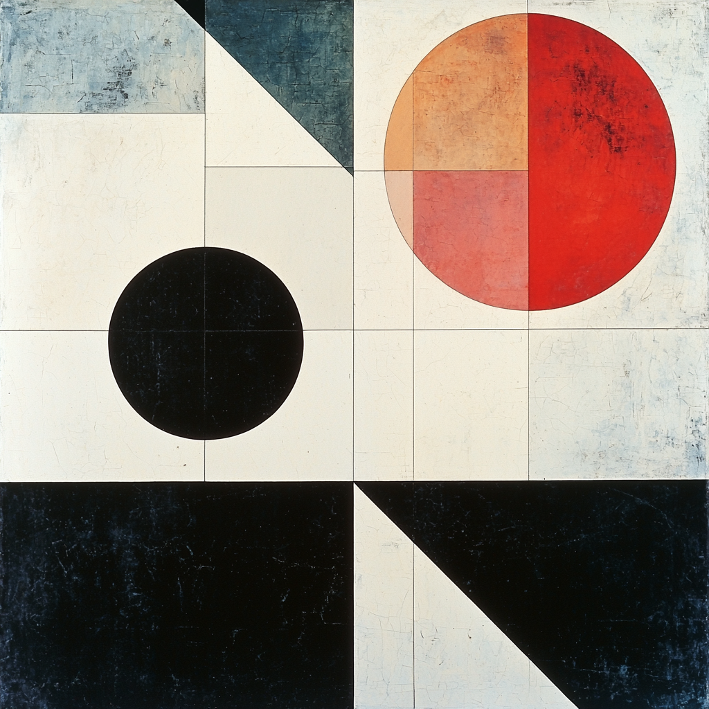 Kazimir Malevich Inspired Essence Of Shape Paint By Color