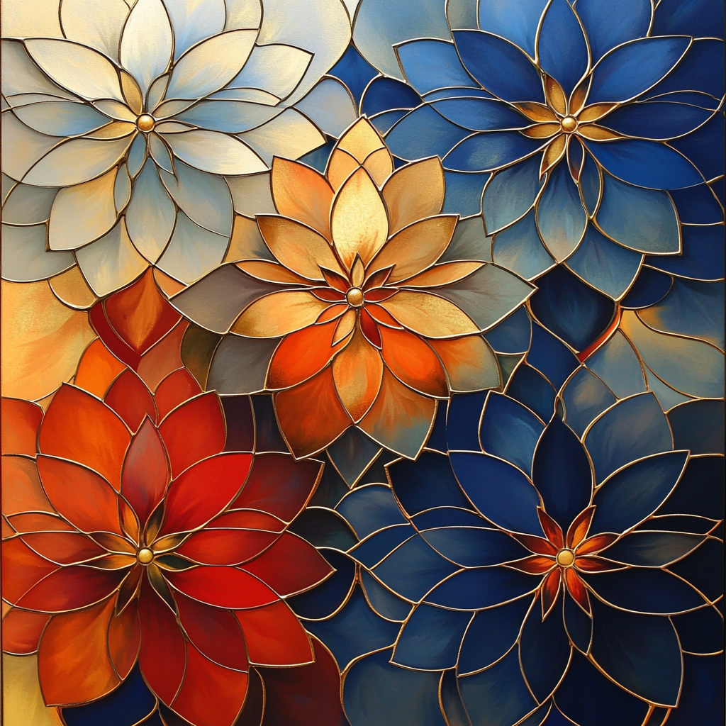 Gustav Klimt Inspired Essence Of Flora Paint By Color