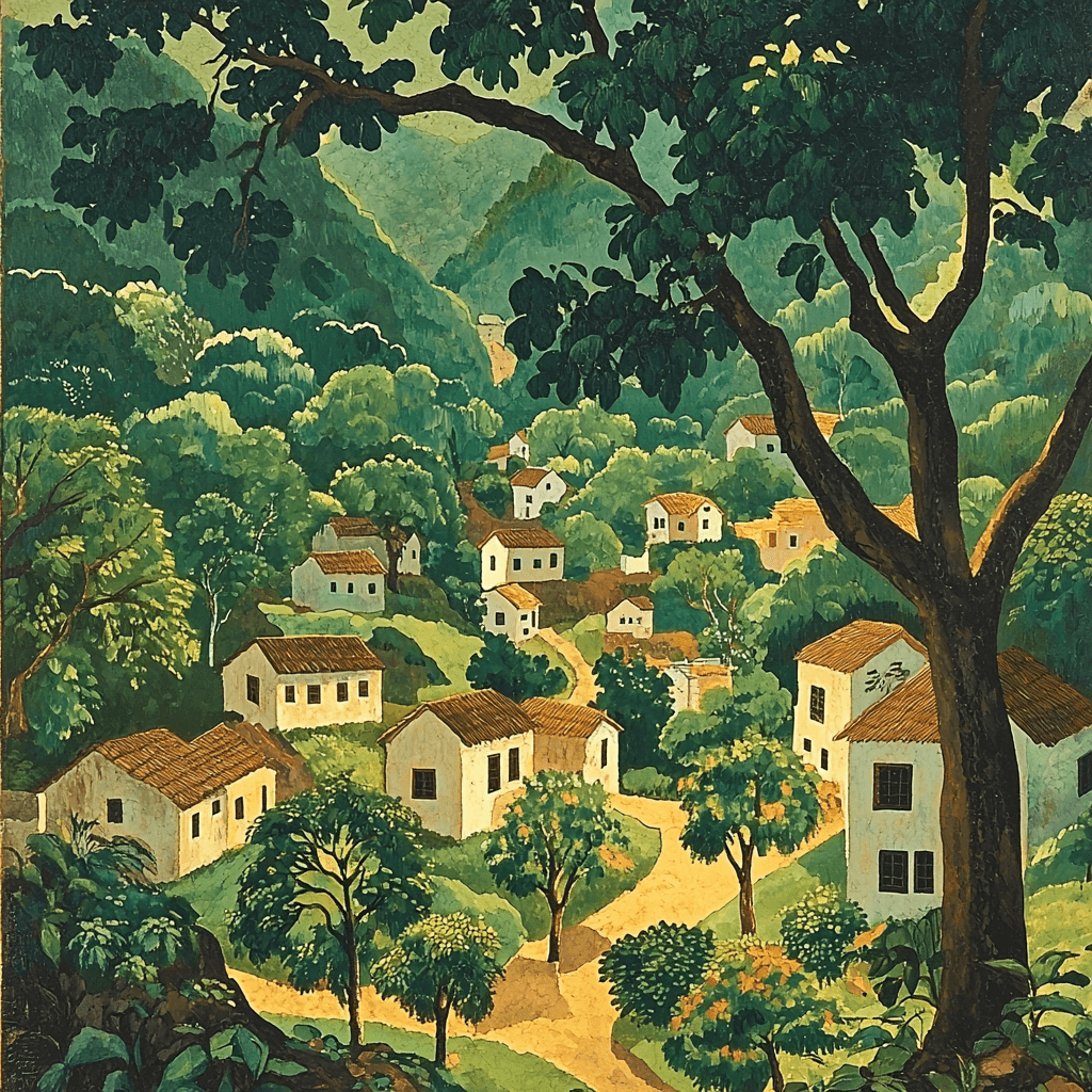 Nandalal Bose Inspired Verdant Village Vibes Paint By Number