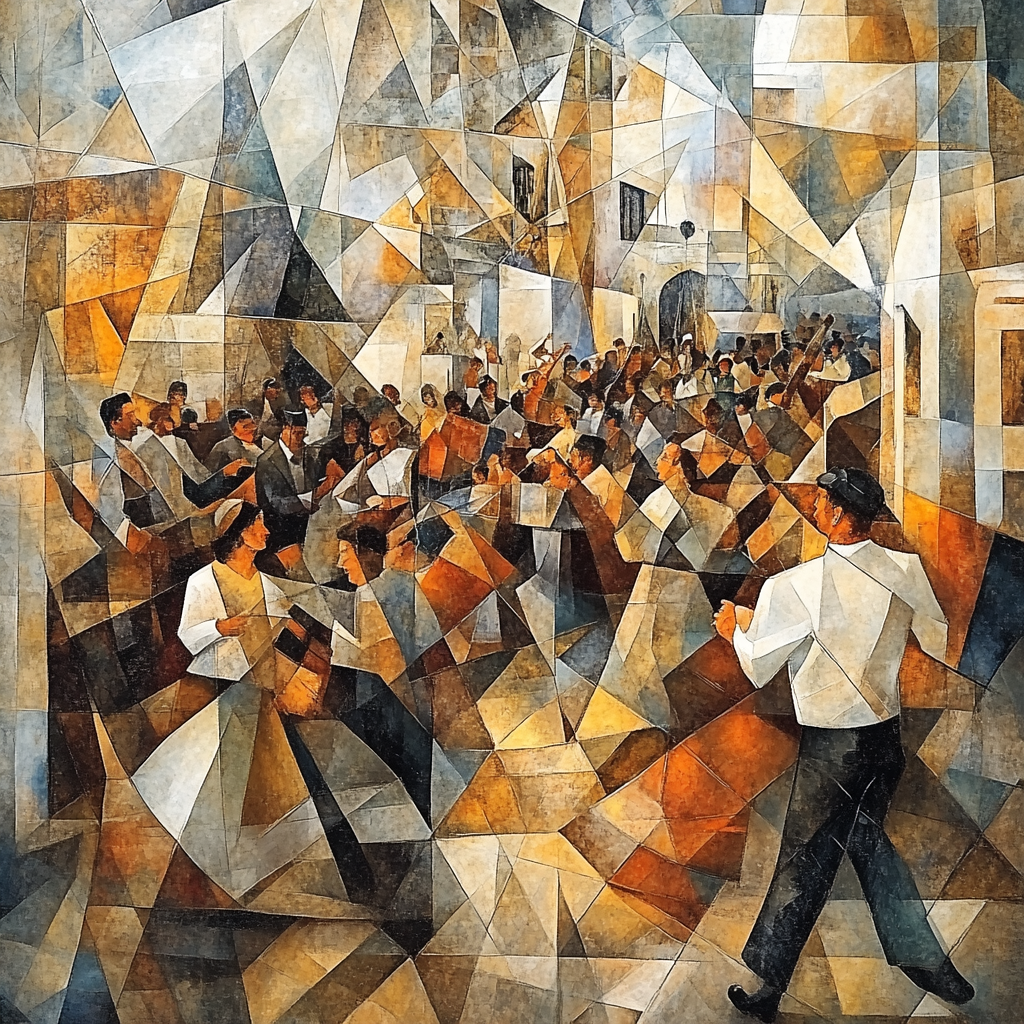 Picasso Inspired Abstract Musical Festival painting number kit