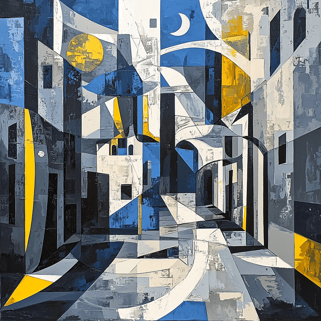 Pablo Picasso Inspired Cubist Cityscape Wonder Paint By Numbers Kits