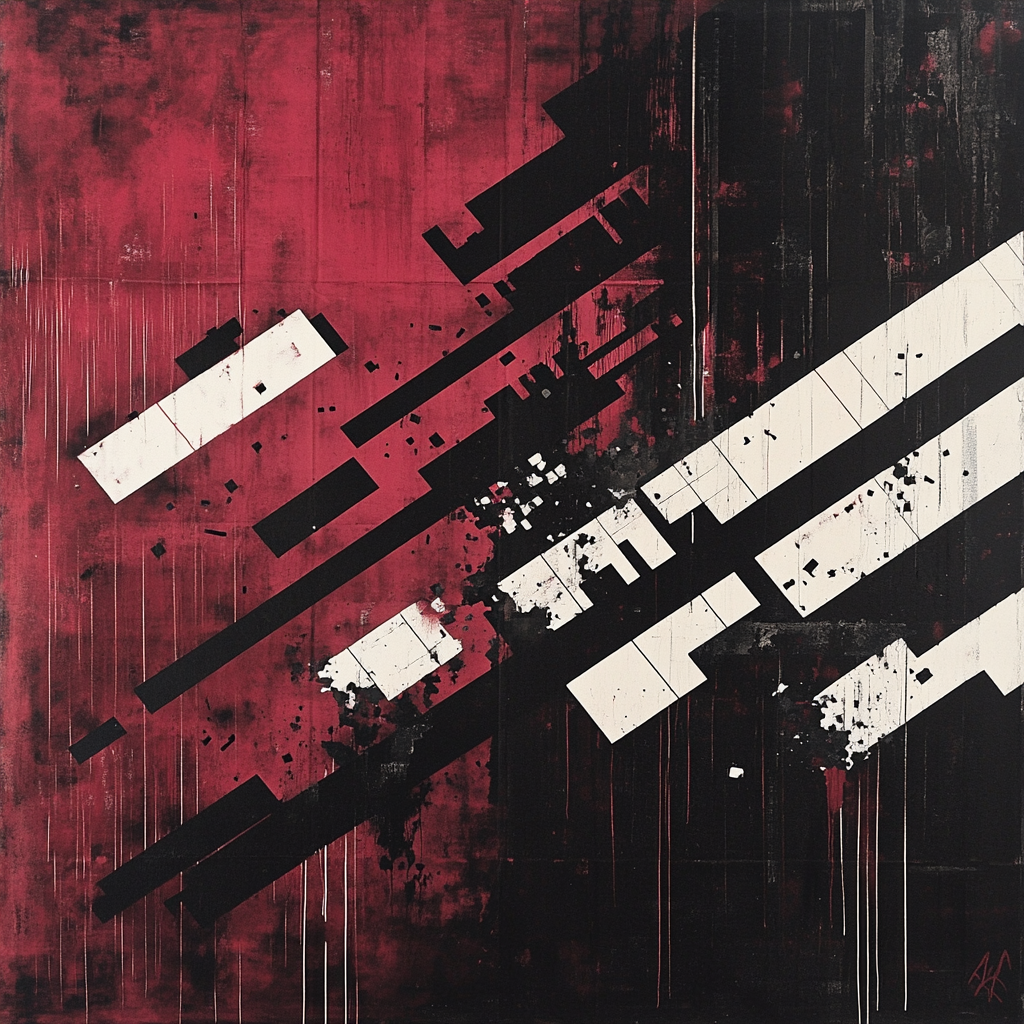 Banksy Inspired Digital Divide painting number kit