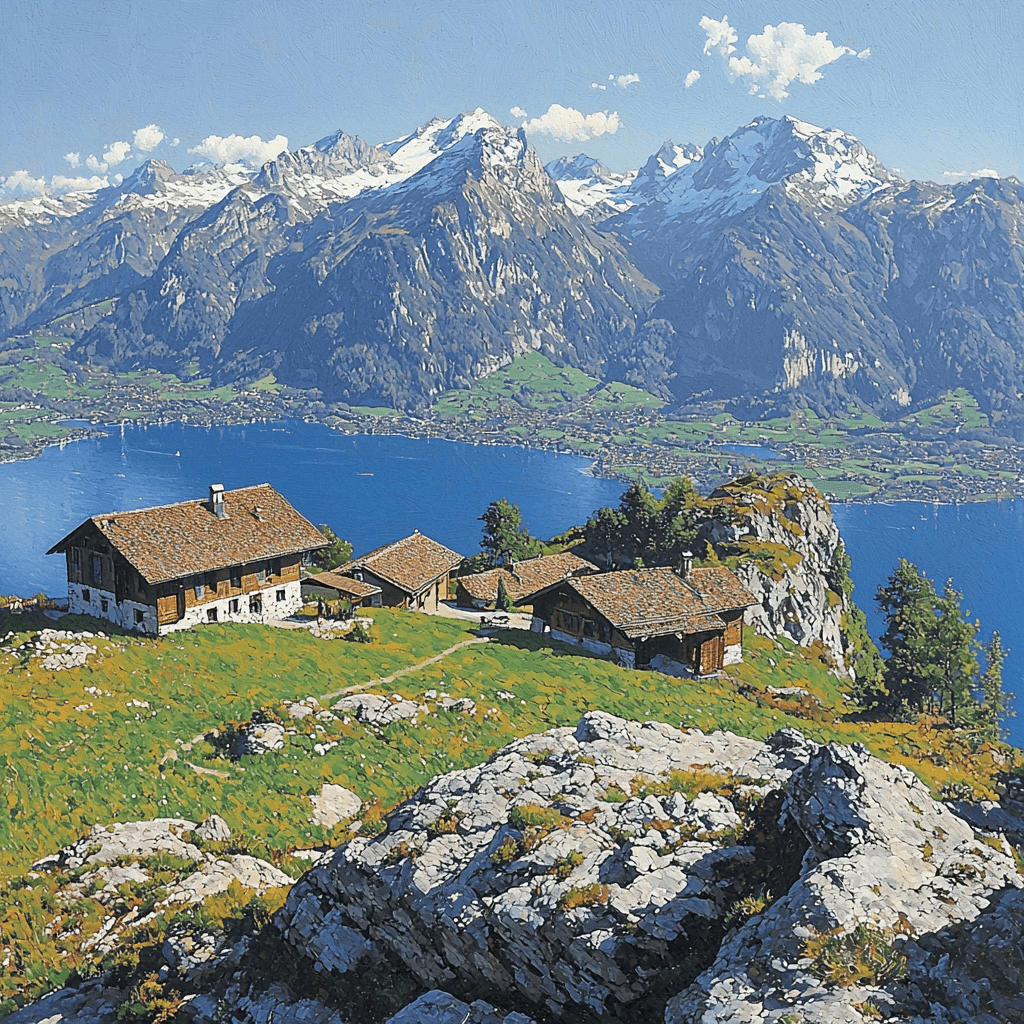 Mount Rigi - Lucerne, Switzerland Number Painting