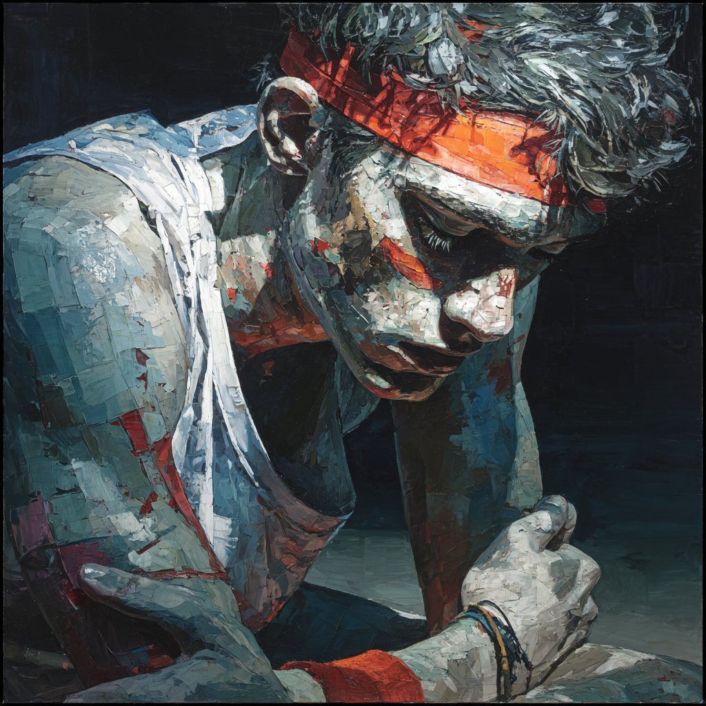 Francis Bacon Inspired Athletic Strain paint by number