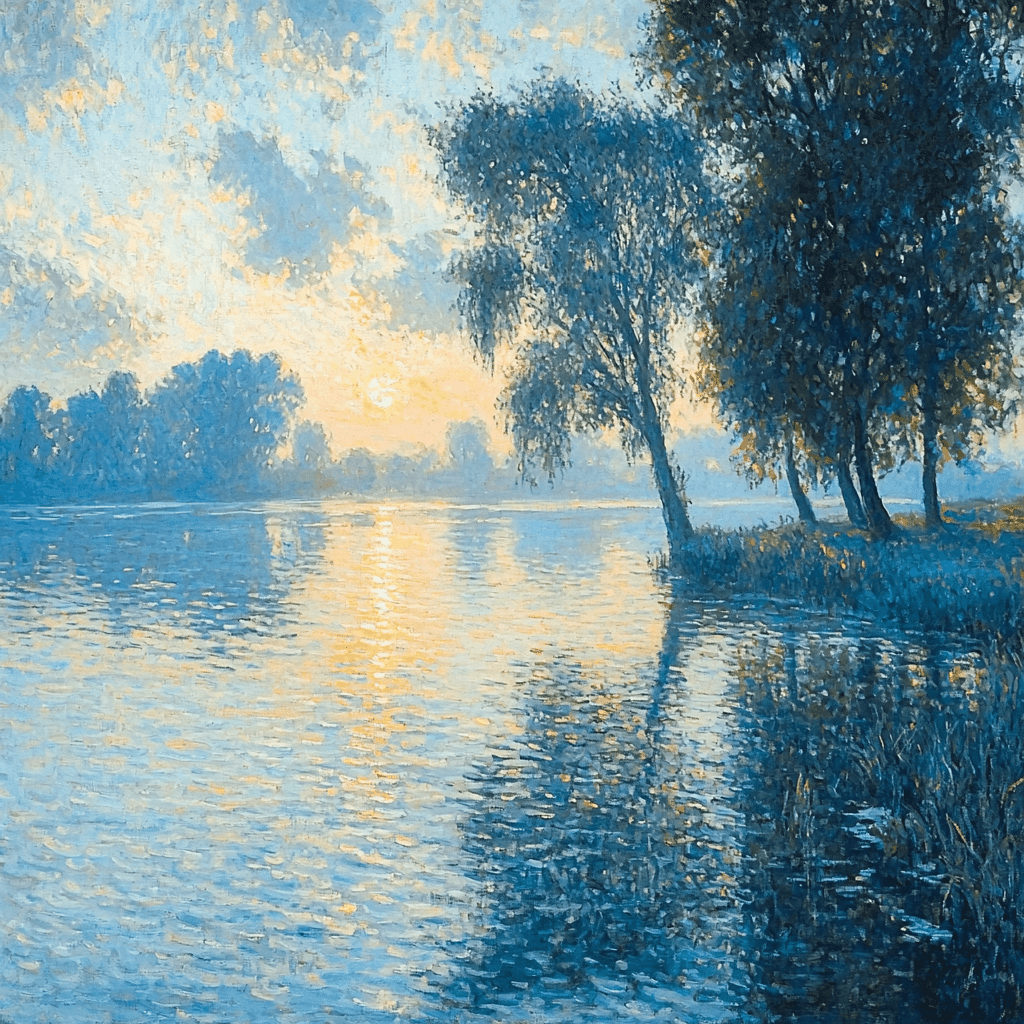 Claude Monet Inspired Riverside Reflections Paint By Numbers