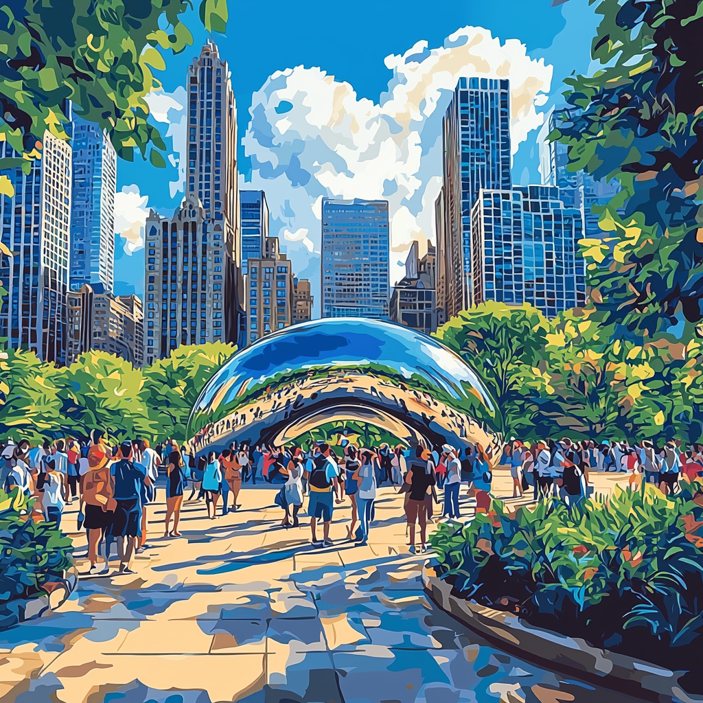 Millennium Park Painting By Numbers Kit