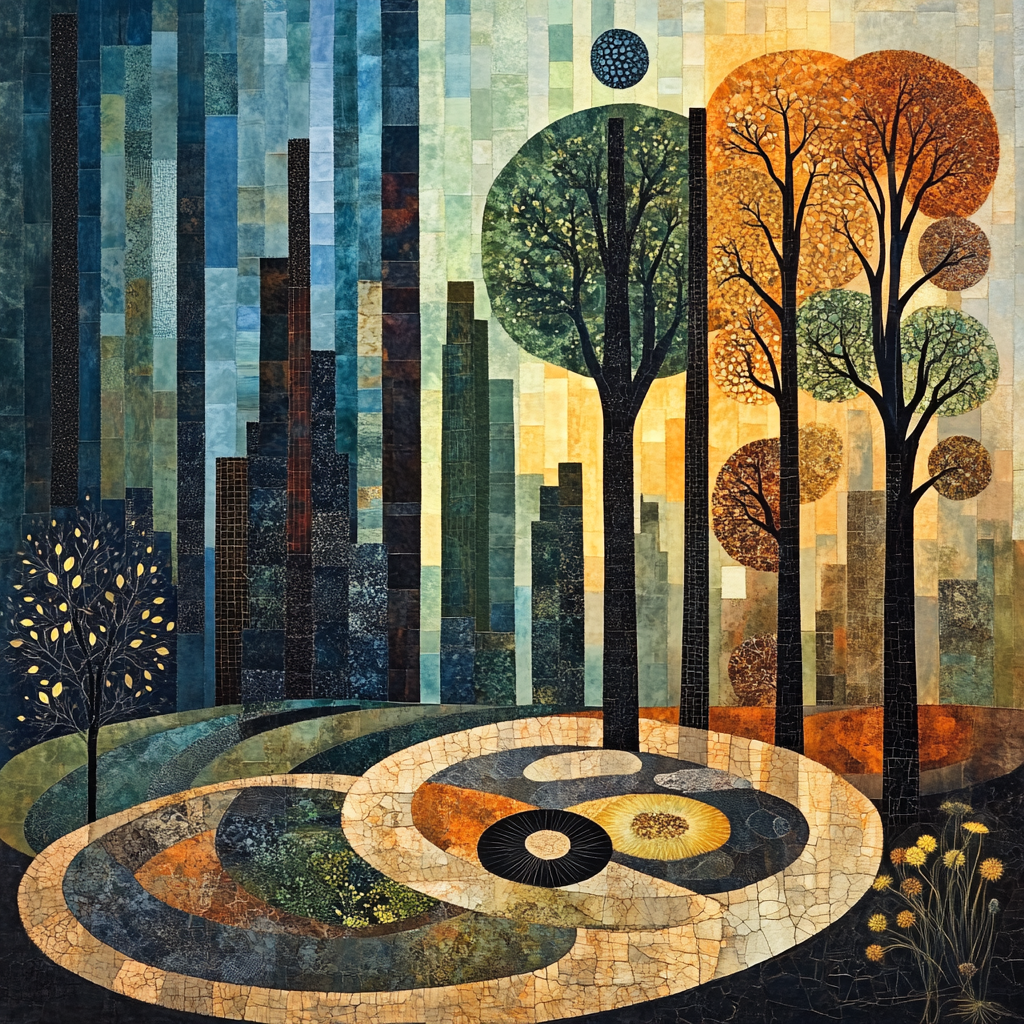 Max Ernst Inspired Garden Of Time Number painting