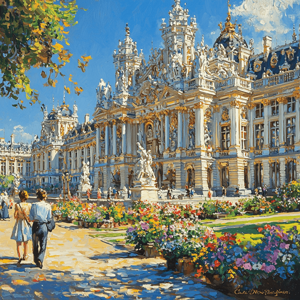 The Royal Palace Of Brussels Numbered Painting Kits