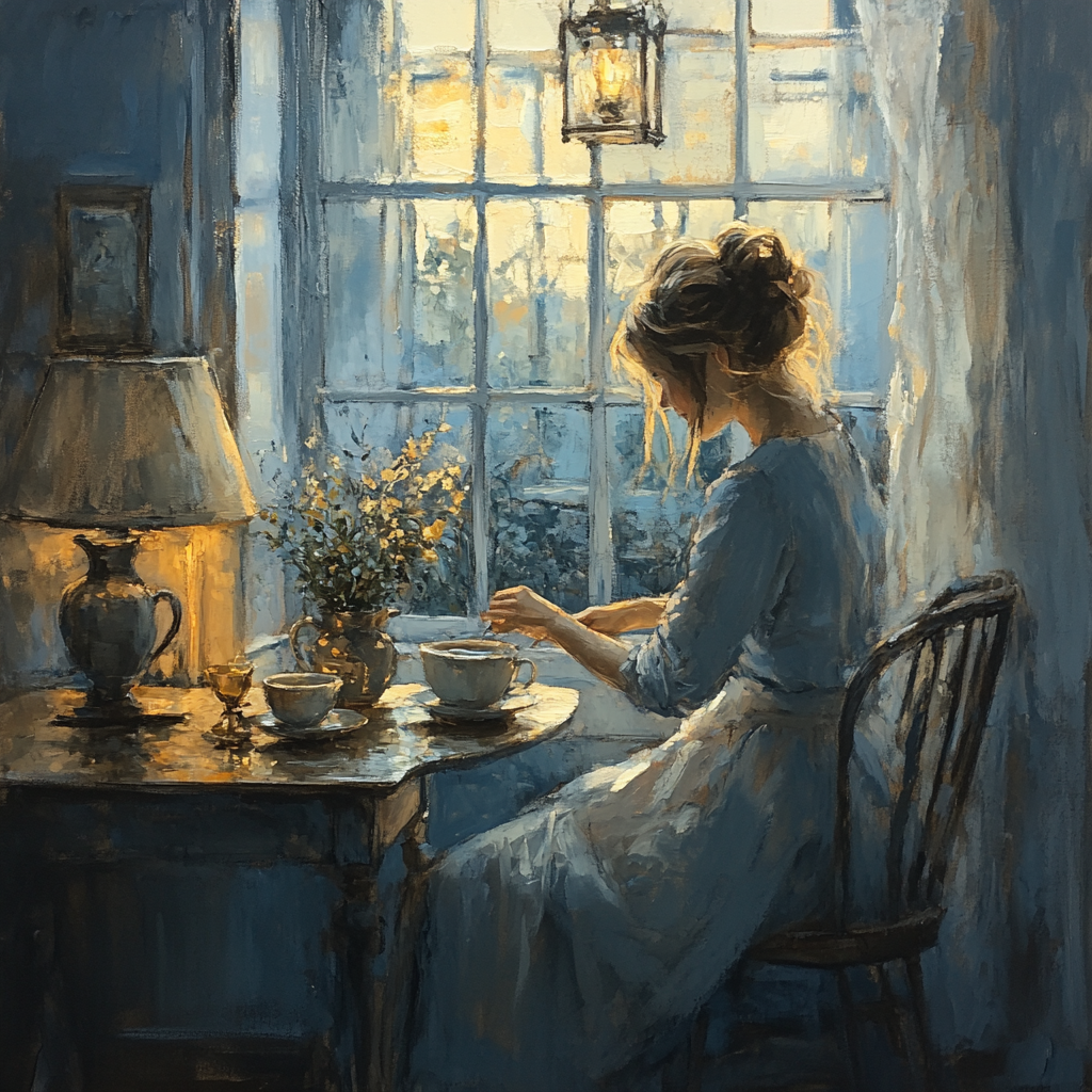 Johannes Vermeer Inspired Morning Tea Painting by numbers kit