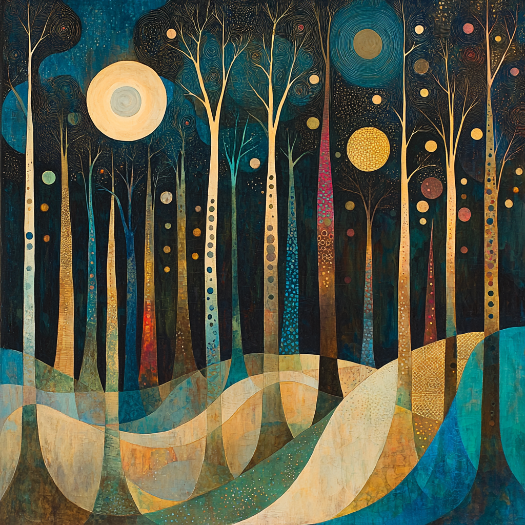 Max Ernst Inspired Whispering Forest Whimsy Paint By Number