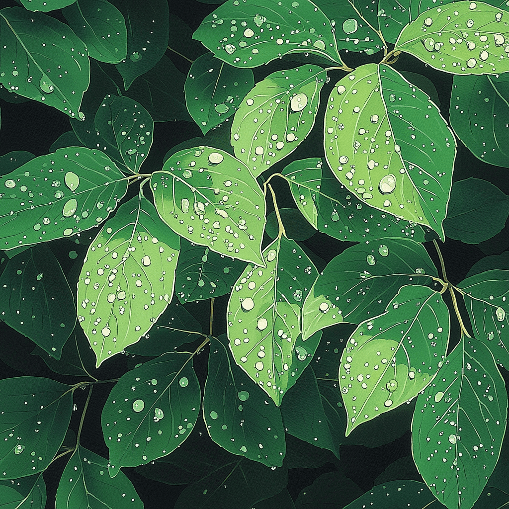 Hiroshige Inspired Glimmering Dewdrops Paint By Numbers Art