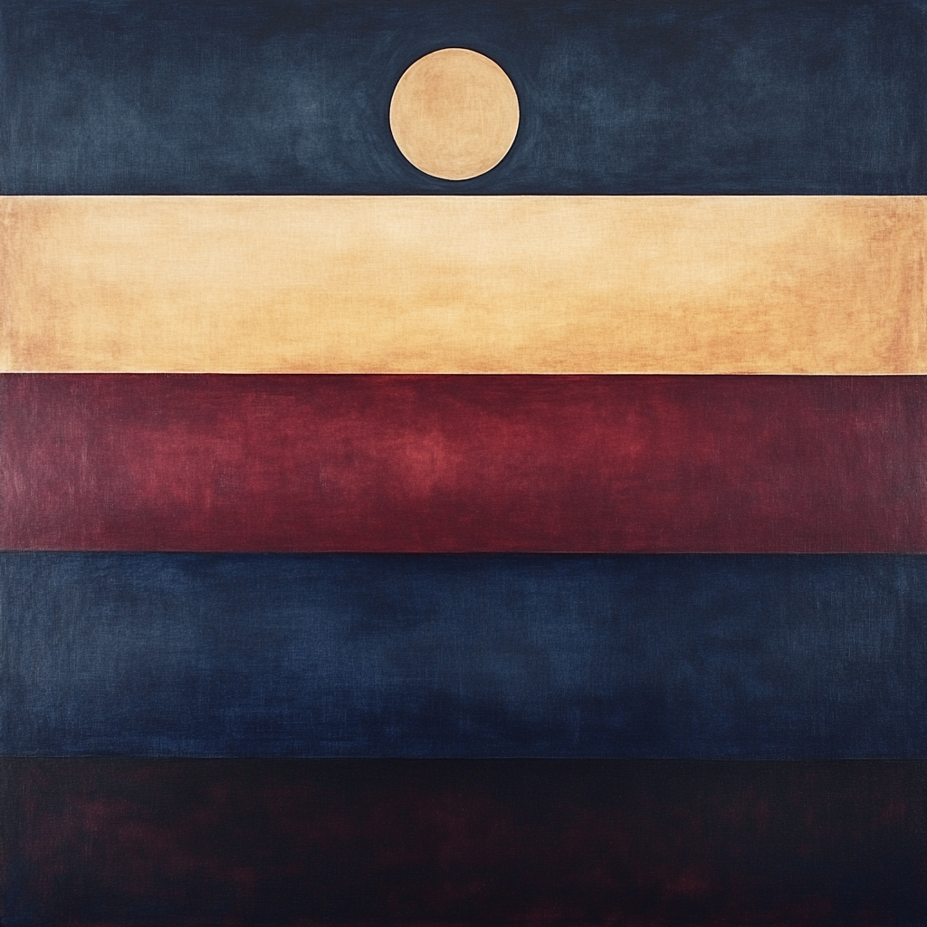 Rothko Inspired Evening Calm paint by color