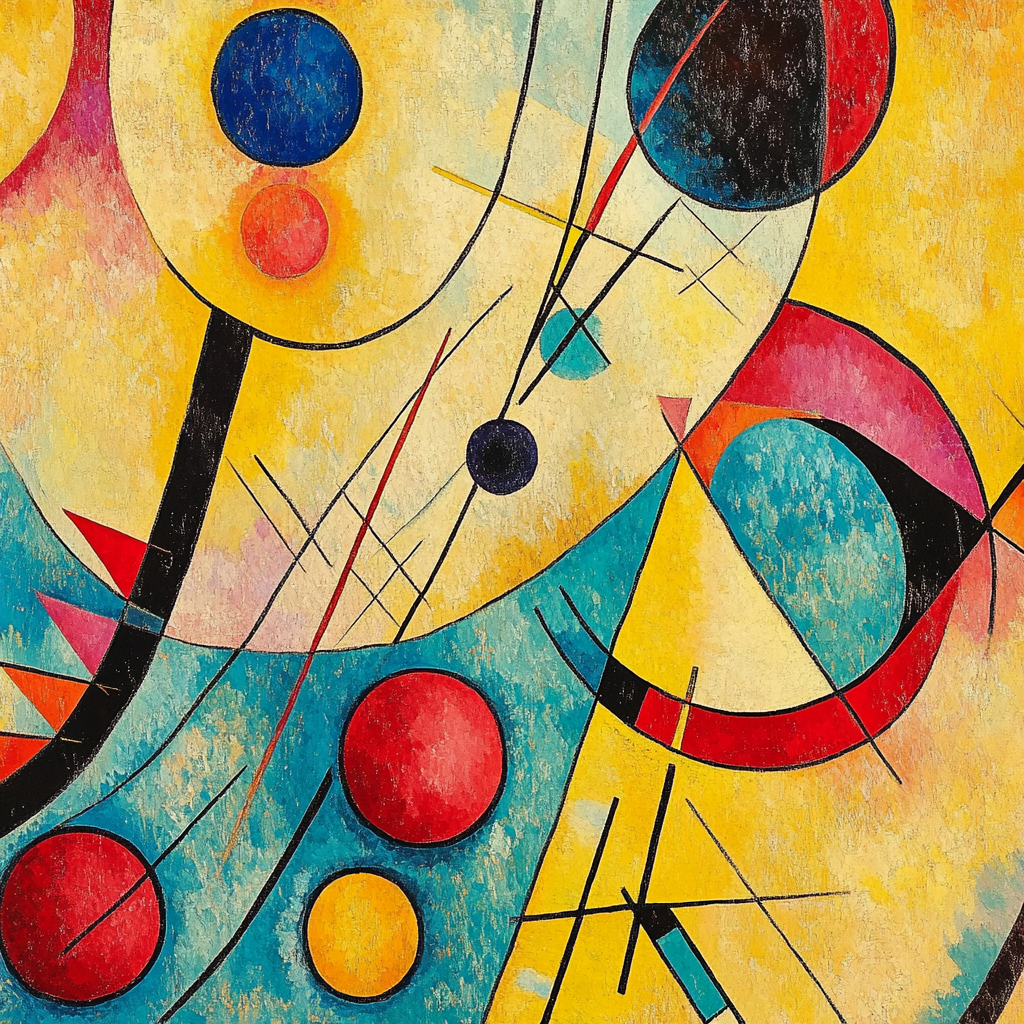 Wassily Kandinsky Inspired Musical Abstraction Numbered painting kits