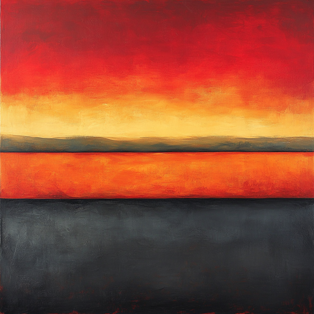 Mark Rothko Inspired Dusk Memory Painting by numbers kit