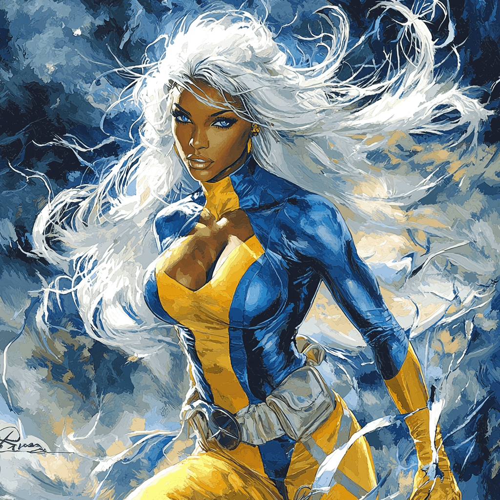 Halle Berry: The Unbreakable Spirit Of Storm Numbered Painting Kits