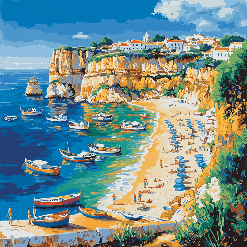Algarve Coast DIY Paint By Numbers