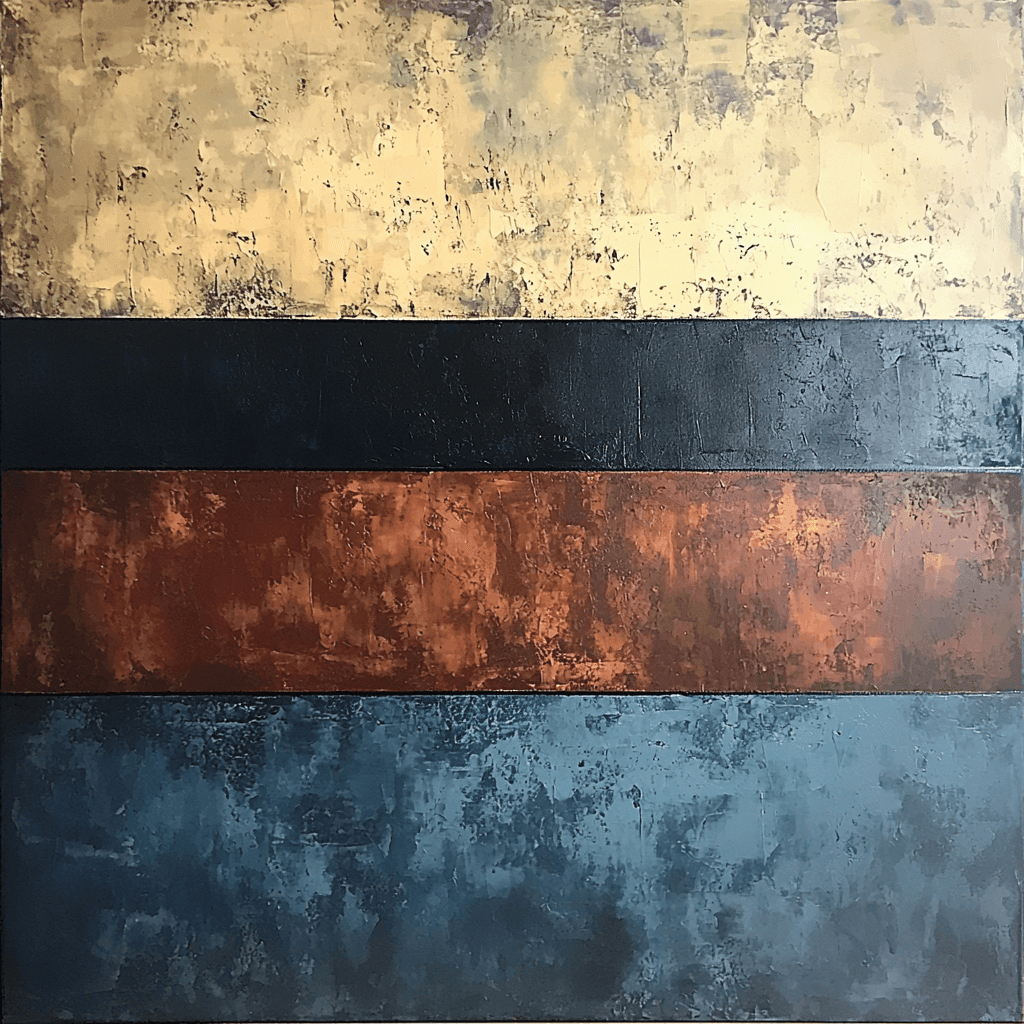 Mark Rothko Inspired Rothko's Earthly Elements Paint By Numbers