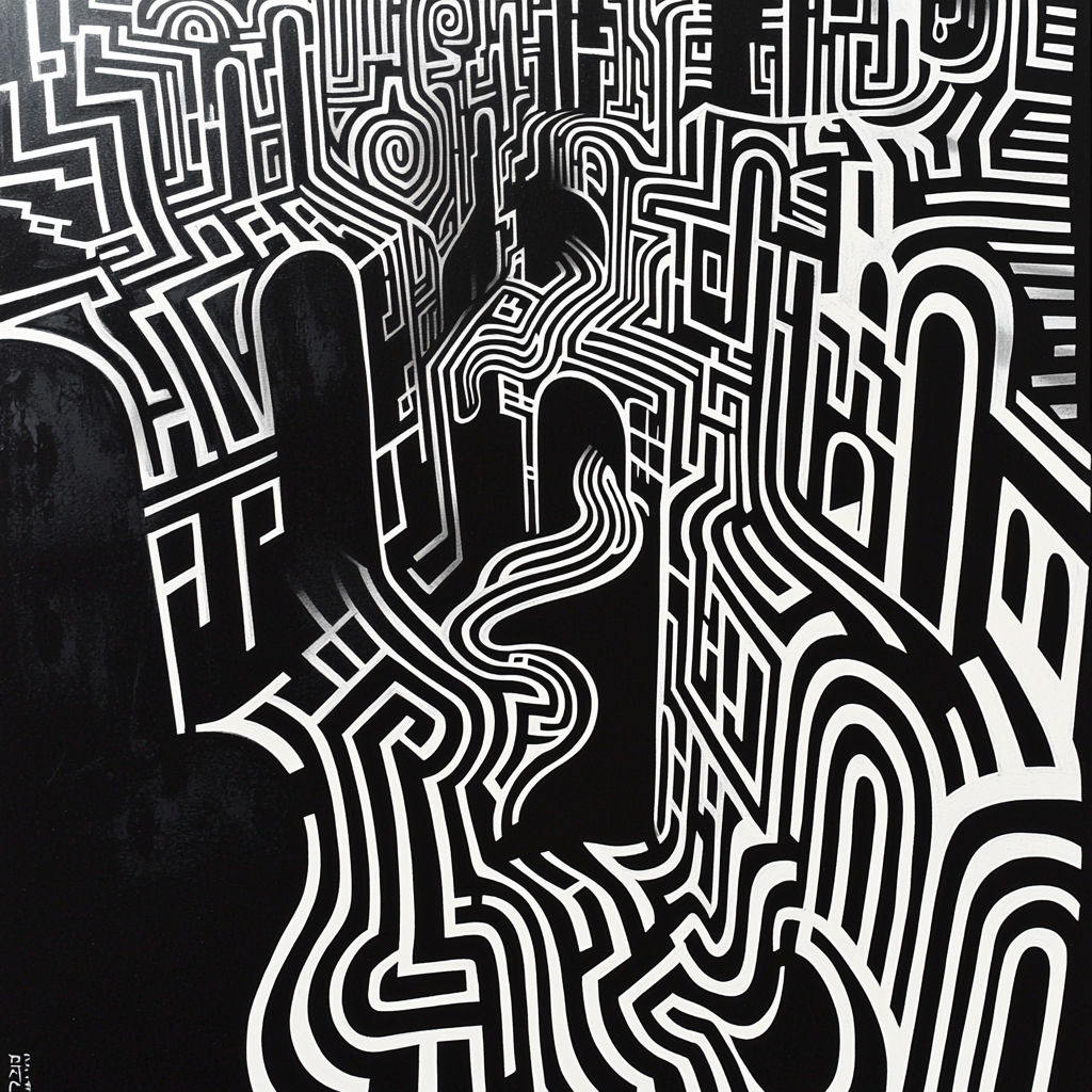 M.C. Escher Inspired Interwoven Realities Numbered Painting Kits