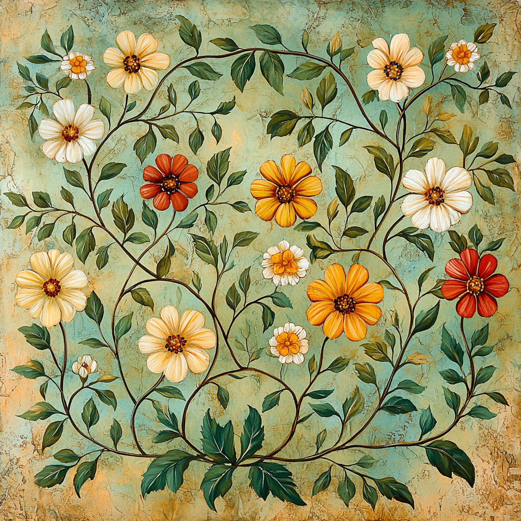 Leonardo Da Vinci Inspired Eternal Gardens Painting By Numbers Kit