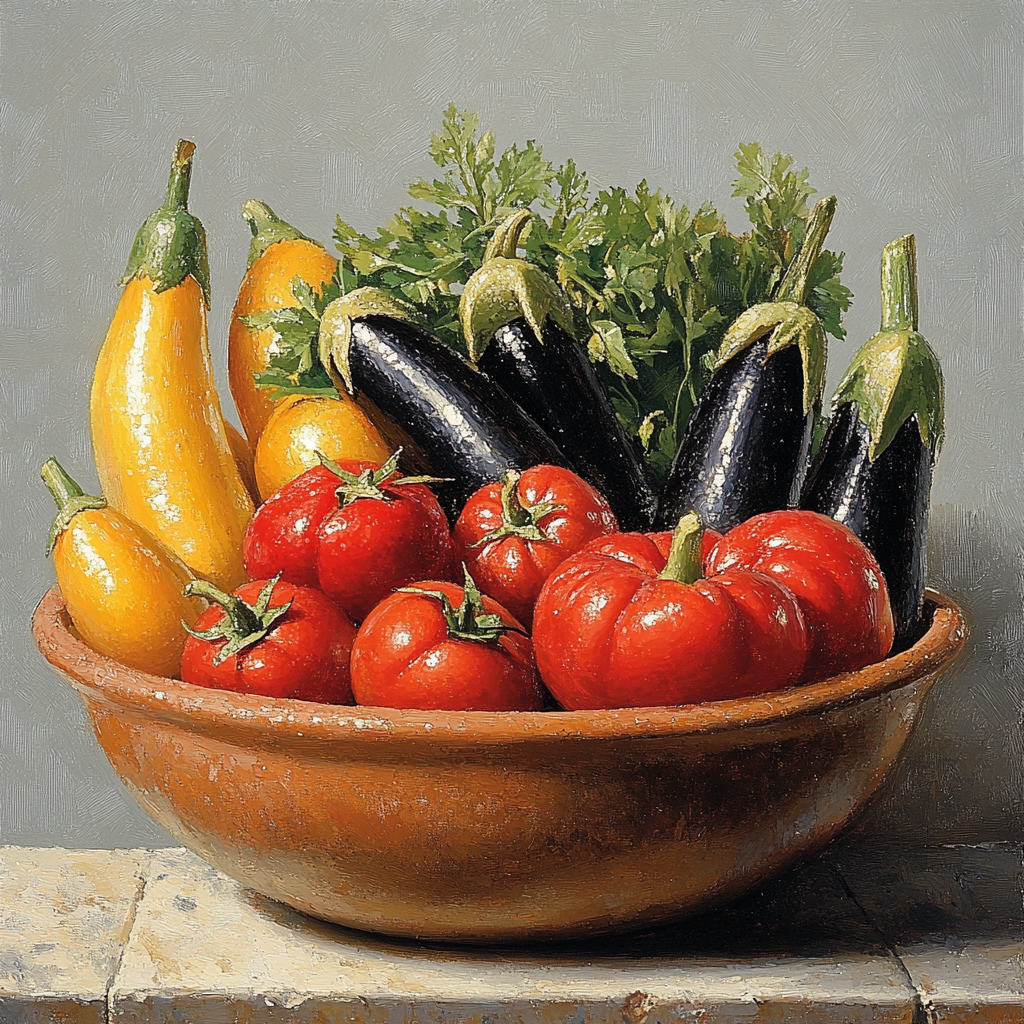 Diego Velázquez Inspired Naturalistic Vegetable Display Paint by numbers kits