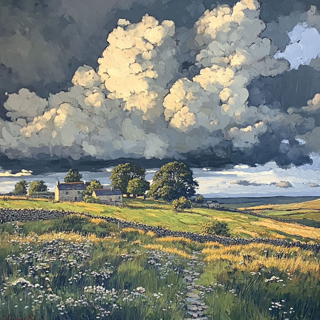 John Constable Inspired Blustery Moor painting number kit