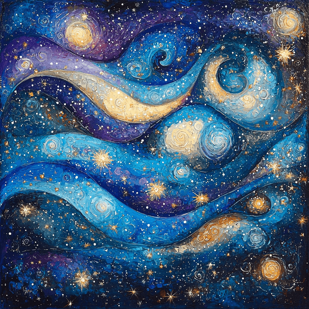 Paul Klee Inspired Under The Cosmic Canopy Paint By Color