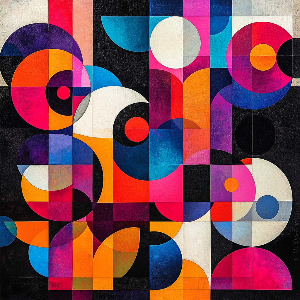 Kazimir Malevich Inspired Geometric Rhythm Numbered Painting Kits