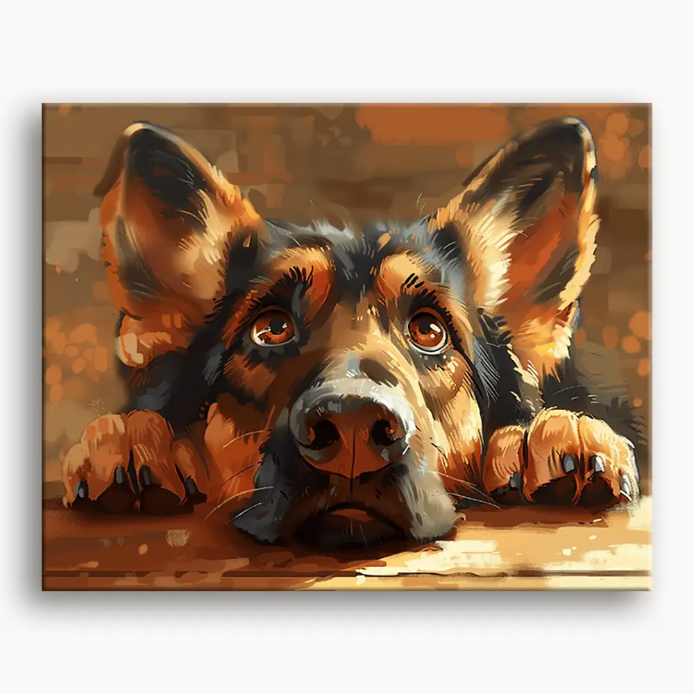 Happy Painting Exclusive DIY Paint by Number Kit Stress Relief Relaxation Toys Beginner Painting Kits Handicrafts with Lions Flowers & Birds Designs