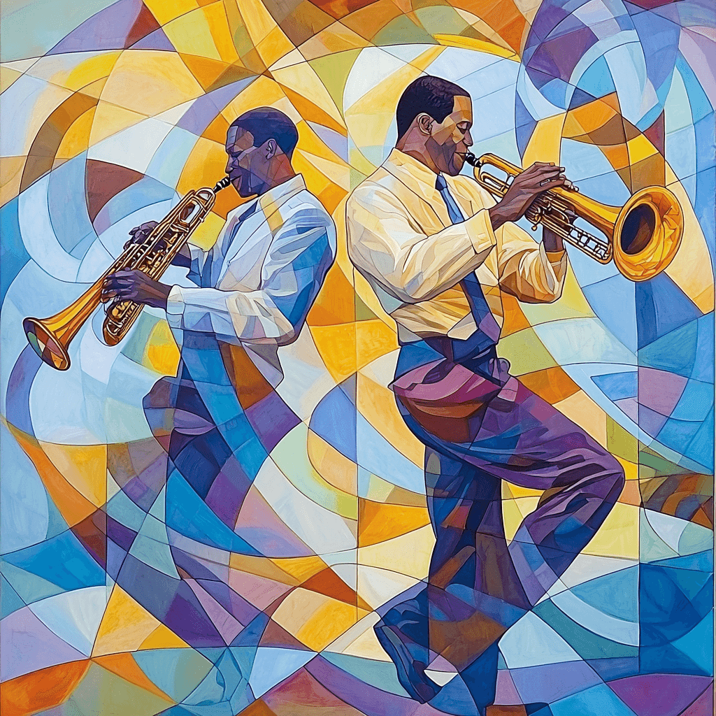 Romare Bearden Inspired Dynamic Duet Paint By Color