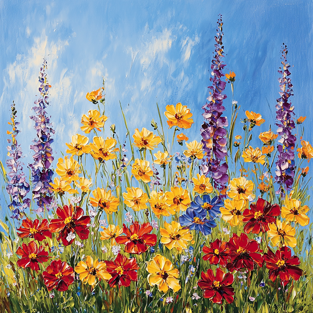 Claude Monet Inspired Springtime Meadow Serenity Number Painting