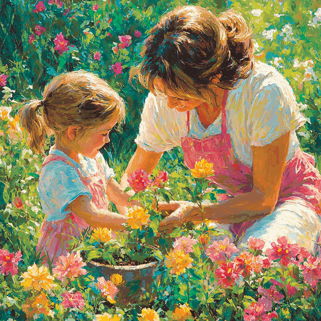 In Mother's Garden Paint By Numbers Kits