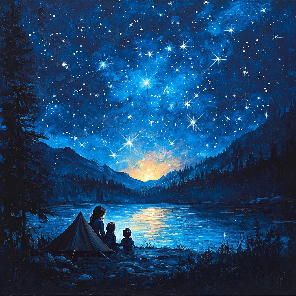 Under A Canopy Of Stars Paint By Number