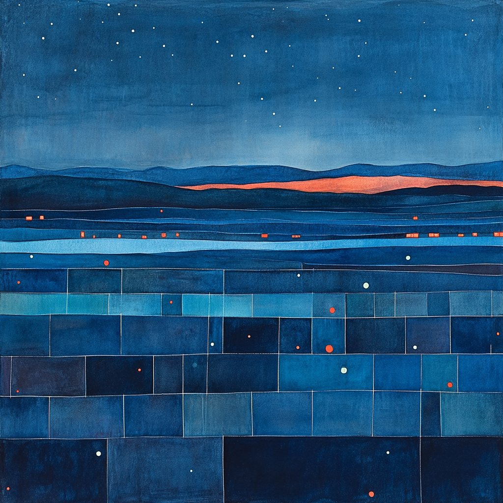 Paul Klee Inspired Nocturne Of Shapes Paint by numbers art