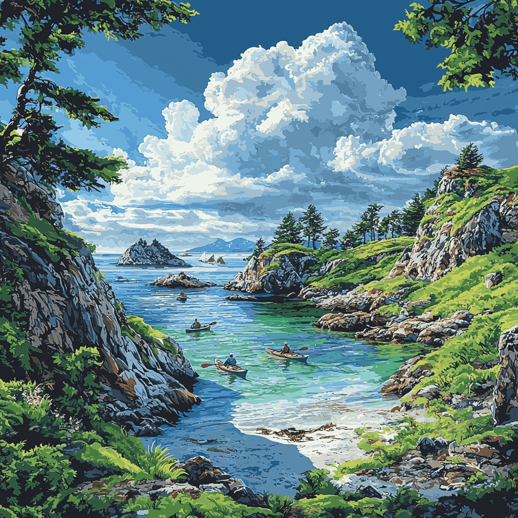 Gulf Islands National Park Reserve DIY Paint By Numbers