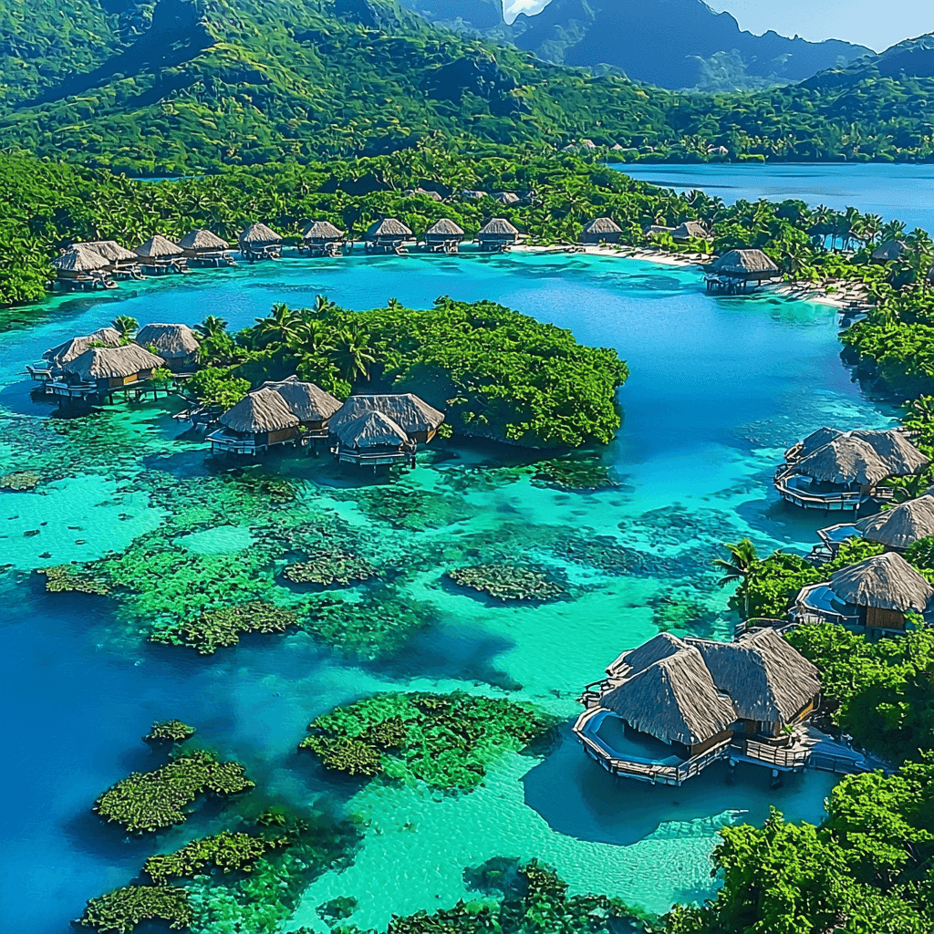 Lagoons Of Bora Bora Paint By Color