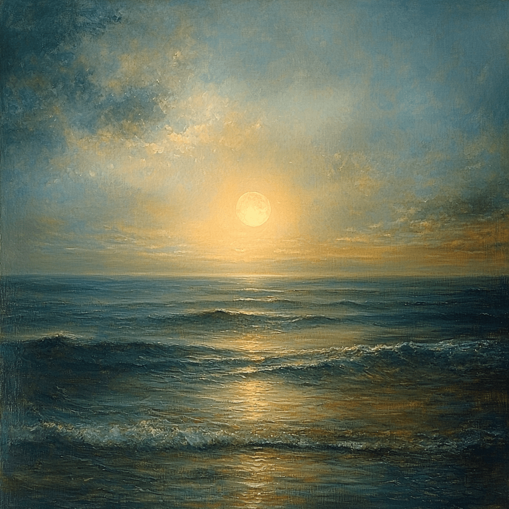 J.M.W. Turner Inspired Lunar Tidal Elegance Paint By Numbers