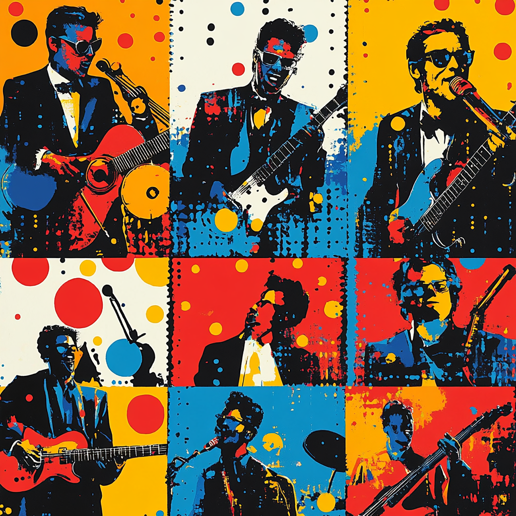 Roy Lichtenstein Inspired Comic Concert painting number kit