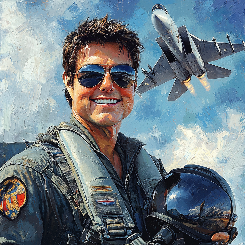 Tom Cruise: Soaring With Maverick Ambitions Numbered Painting Kits