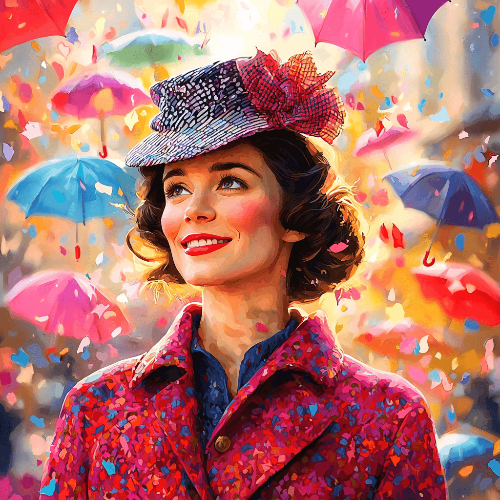 Emily Blunt: The Spirited Warrior Of Mary Poppins Returns Paint By Numbers