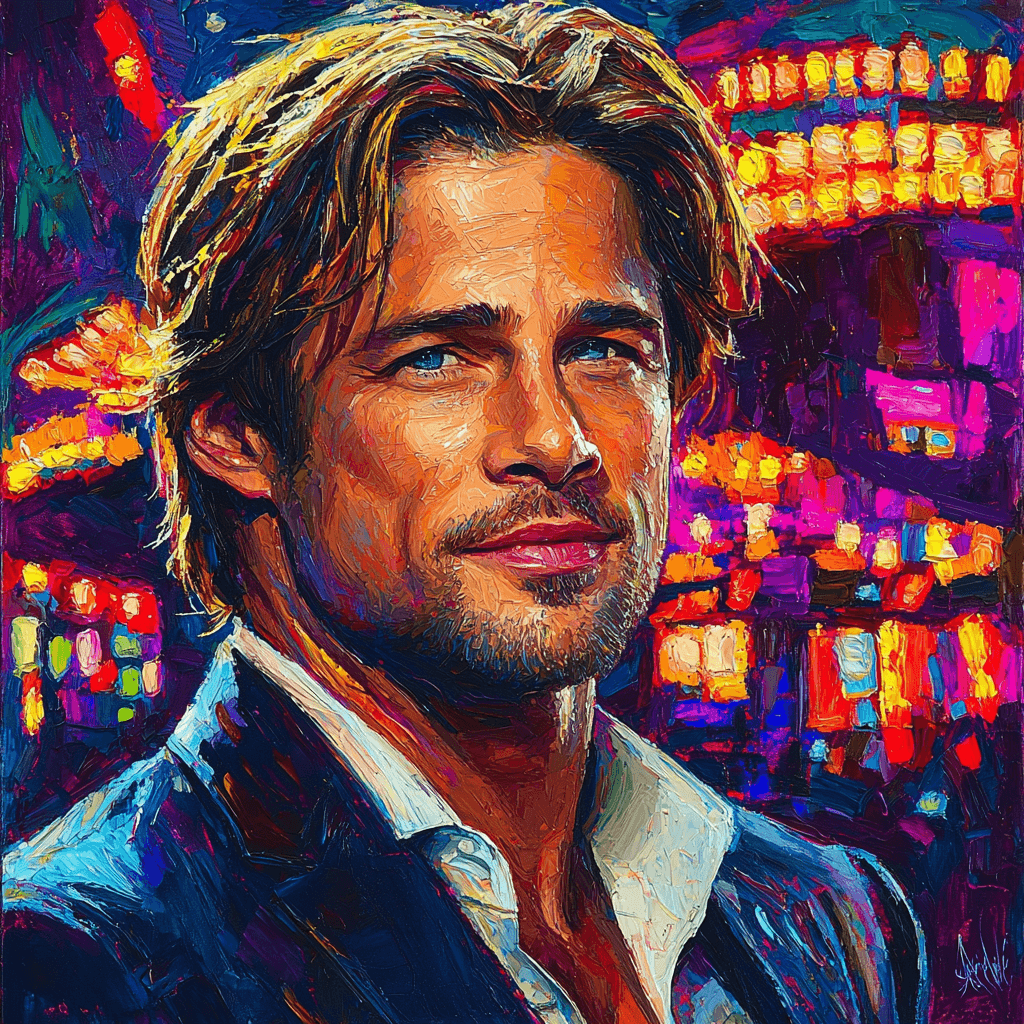 Brad Pitt: Navigating Oceans Of Charm Painting By Numbers Kit
