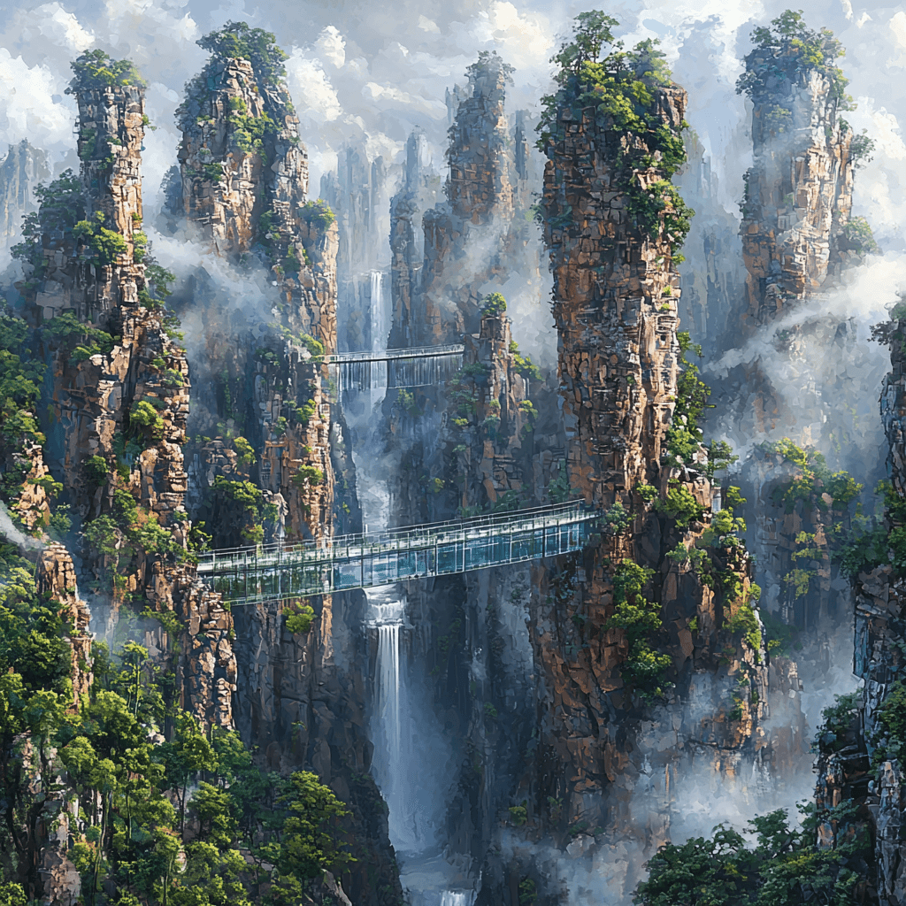 Wulingyuan Scenic Area - Zhangjiajie, China Paint By Numbers