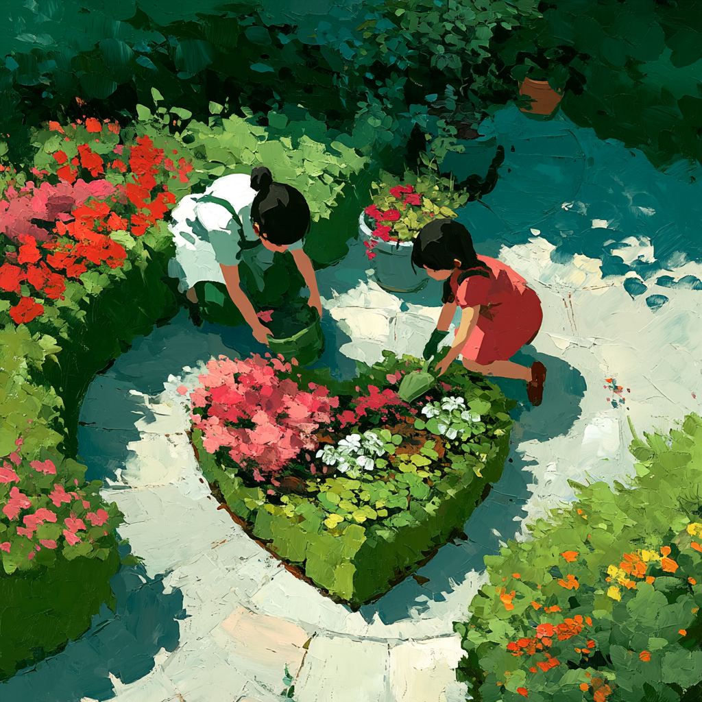 Generous Hearts In Bloom Paint By Number