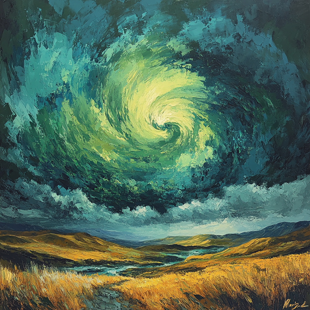 Frederick Varley Inspired Tempest Over Windswept Highland DIY paint by numbers