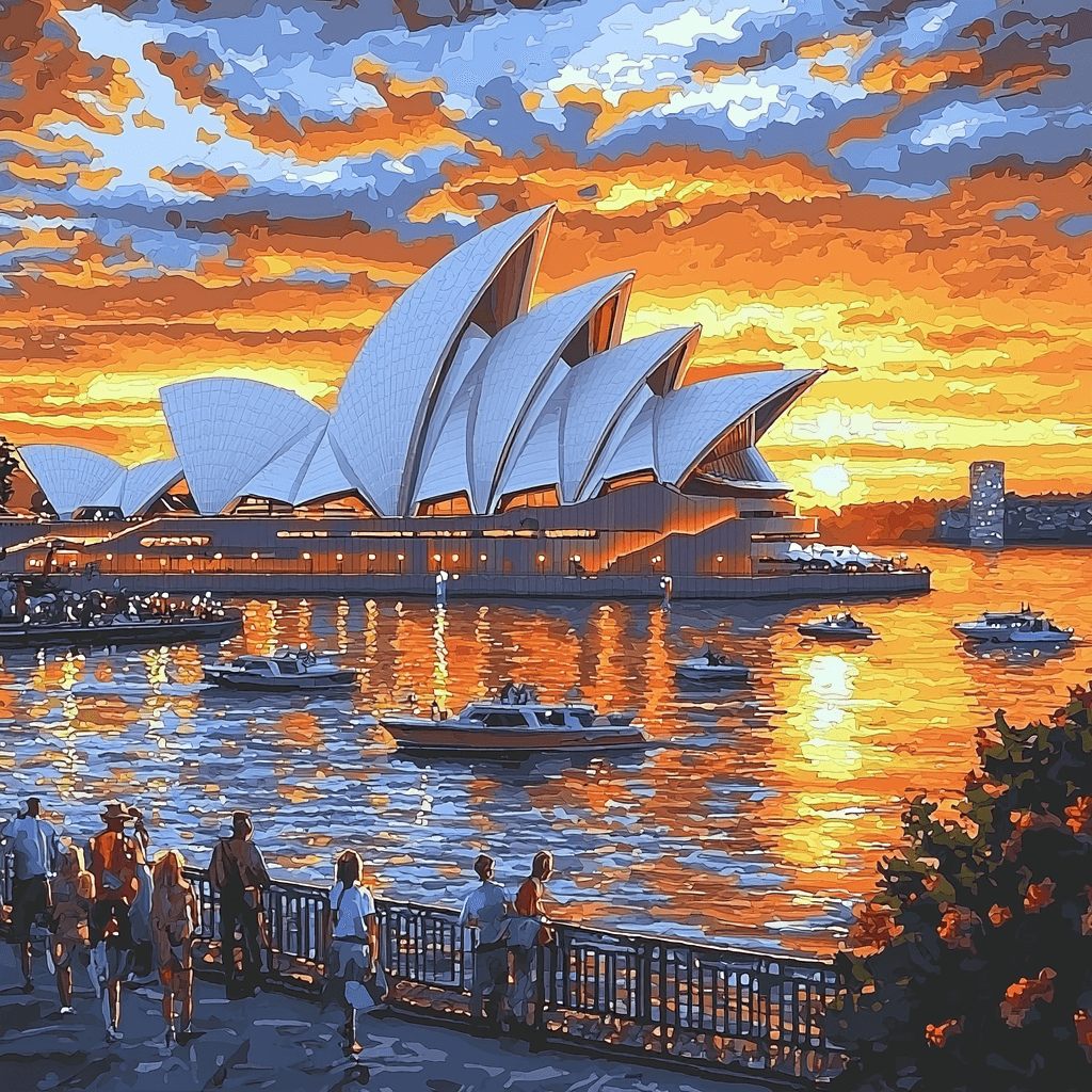 Sydney Opera House Paint By Color